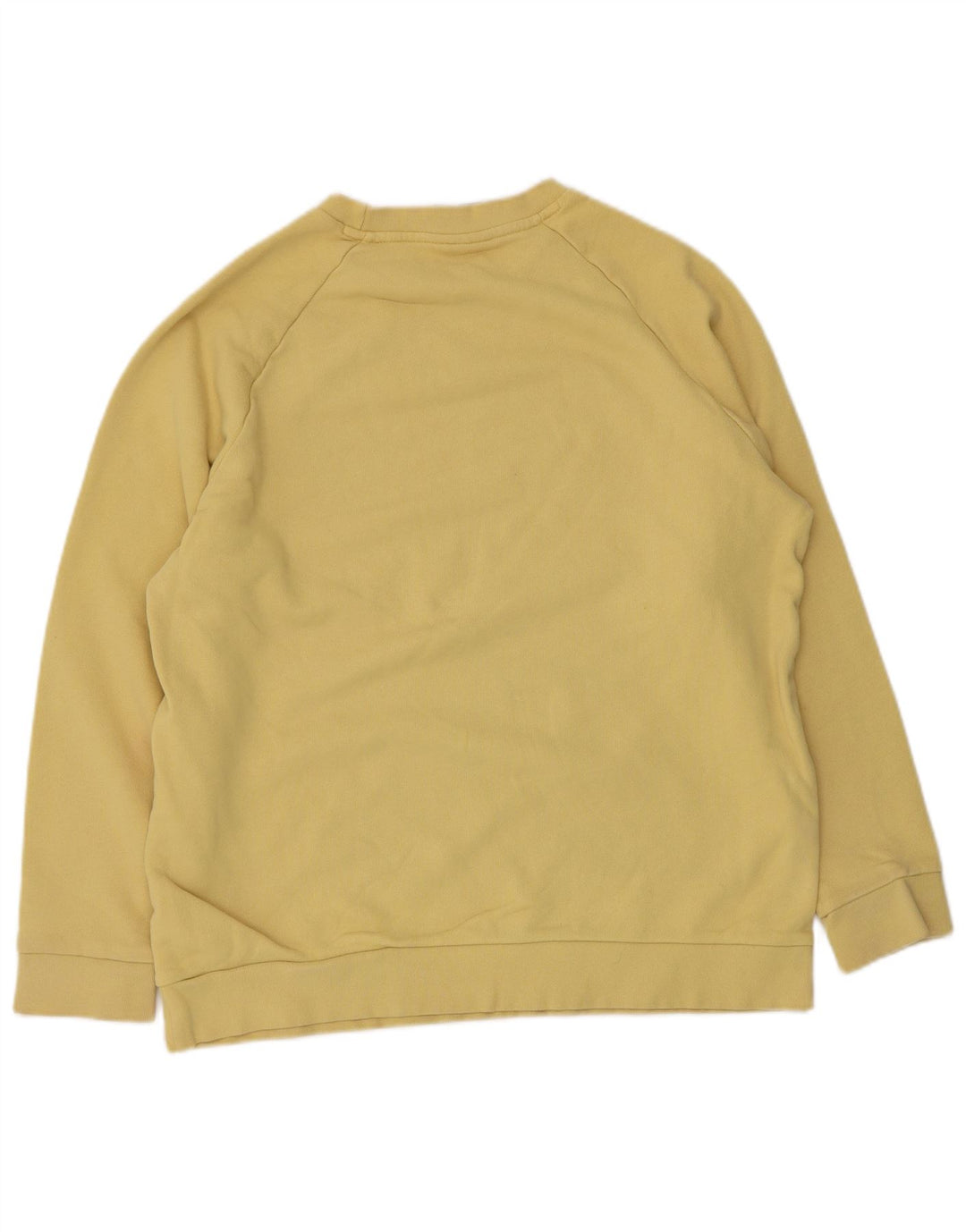Pulover adidas pentru bărbați grafic supradimensionat UK 12 bumbac galben mediu