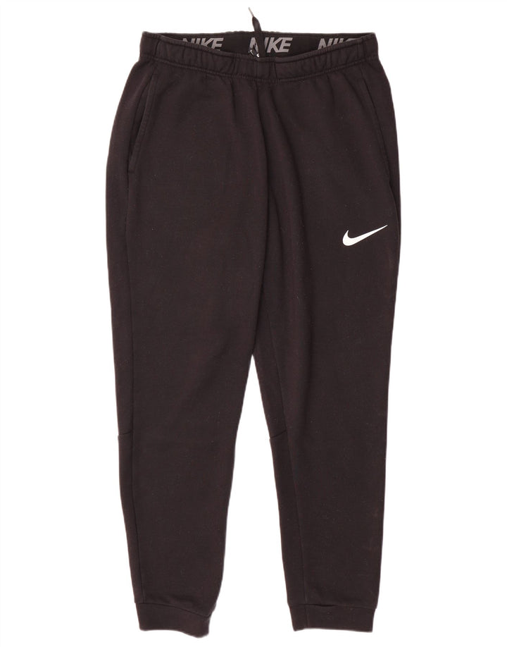 Pantaloni de trening Nike pentru bărbați Dri Fit Pantaloni de jogging, poliester mediu negru