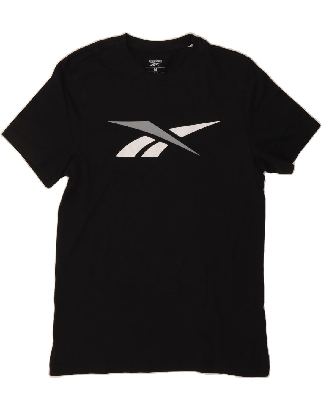 REEBOK Mens Graphic T-Shirt Top Medium Black Cotton Vintage Reebok and Second-Hand Reebok from Messina Hembry 