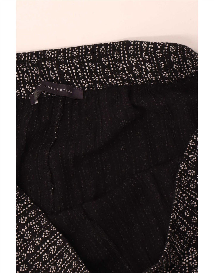 Marks & Spencer Pantaloni scurți pentru femei cu model abstract UK 12 Medium W34 Negru
