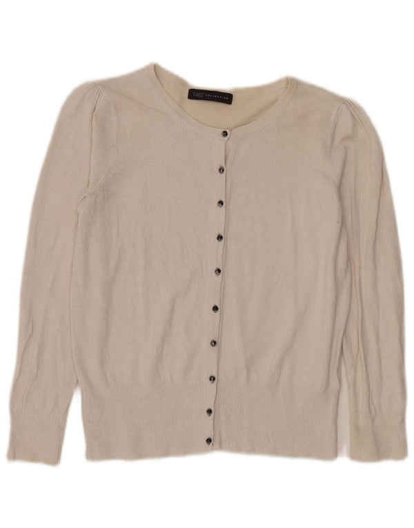 Marks & Spencer Pulover Crop Cardigan pentru Femei UK 10 Small Off White Viscose