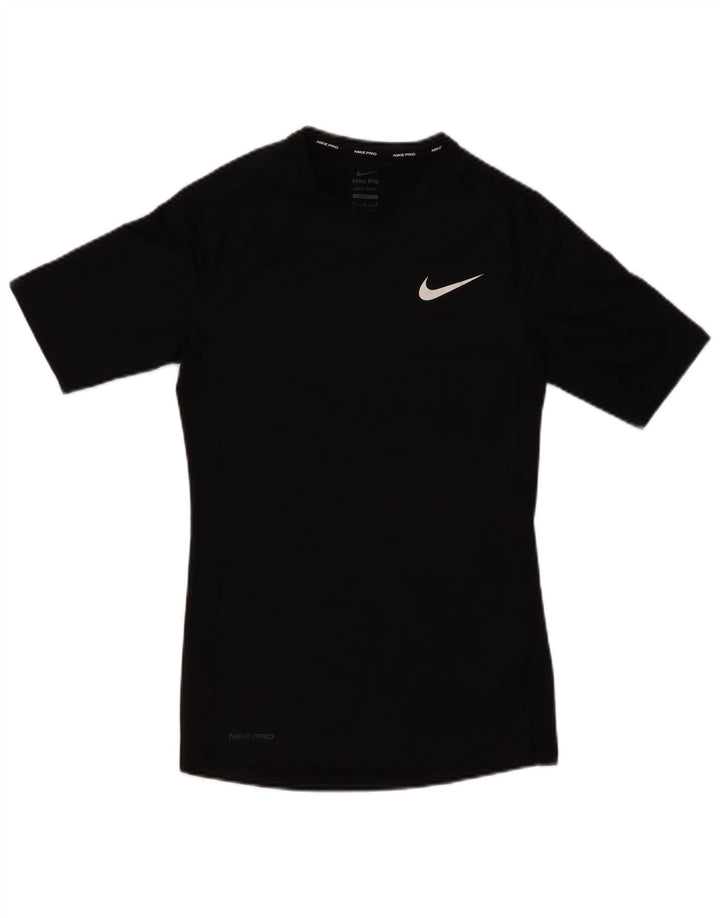 Tricou Nike Dri Fit pentru bărbați Top Mediu Negru Poliester