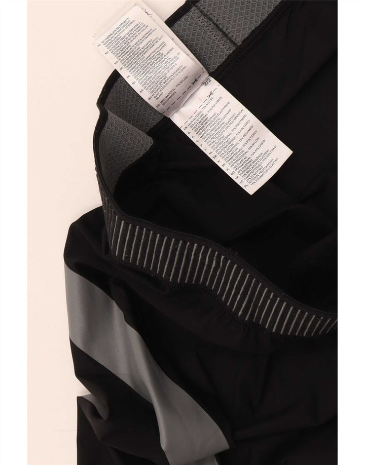 Leggings crop Adidas pentru bărbați Tech Fit, mari, negru, poliamidă color bloc