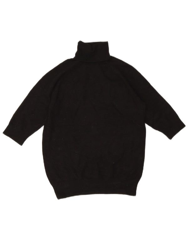 Pulover pentru femei Zara, cu mâneci 3/4, cu gât rulat, UK 12 Medium Negru
