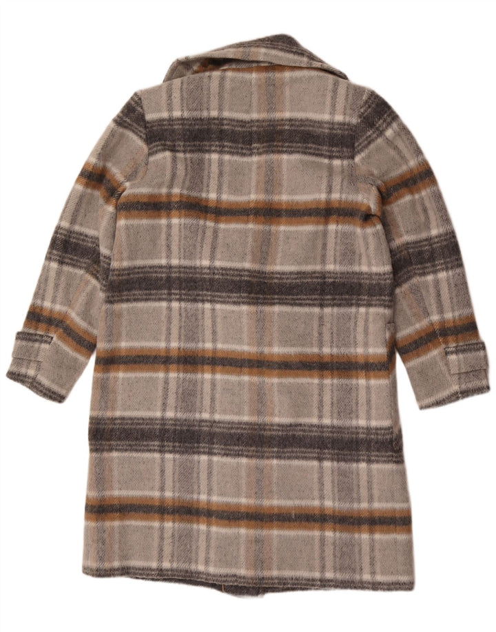 Palton dublu pentru femei Marks & Spencer UK 16, mare, cu carouri gri