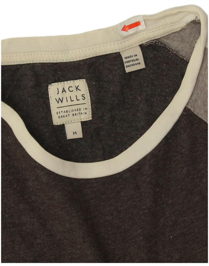 Tricou Jack Wills pentru bărbați Top mediu negru din bumbac color bloc