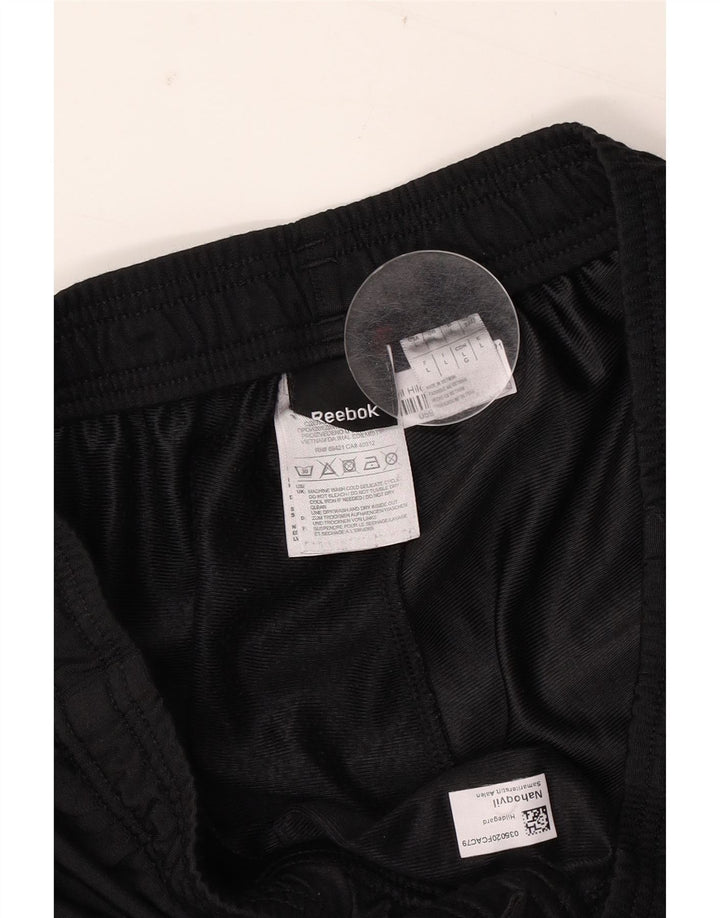 Pantaloni de trening Reebok pentru bărbați, mari, negru, poliester