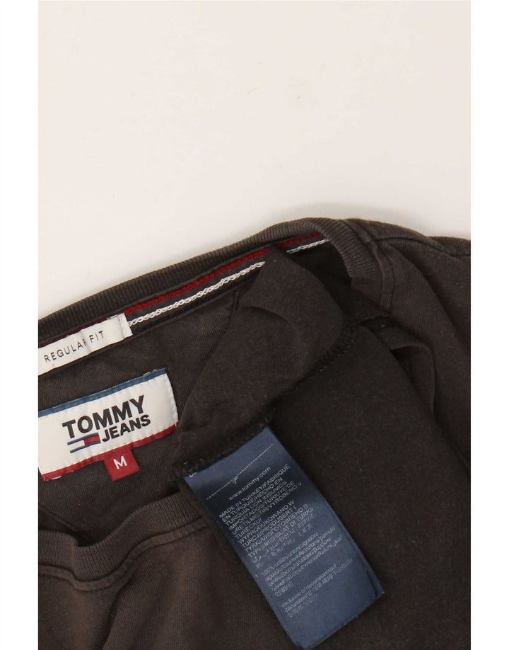 Tricou Tommy Hilfiger pentru bărbați, cu croiala normală, top, bumbac, gri mediu