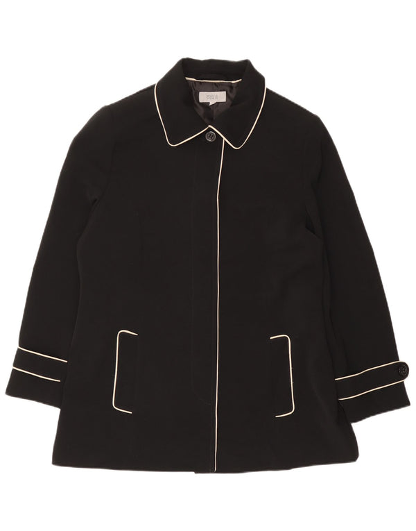 Trenci scurt pentru femei Marks & Spencer UK 16 Poliester negru mare