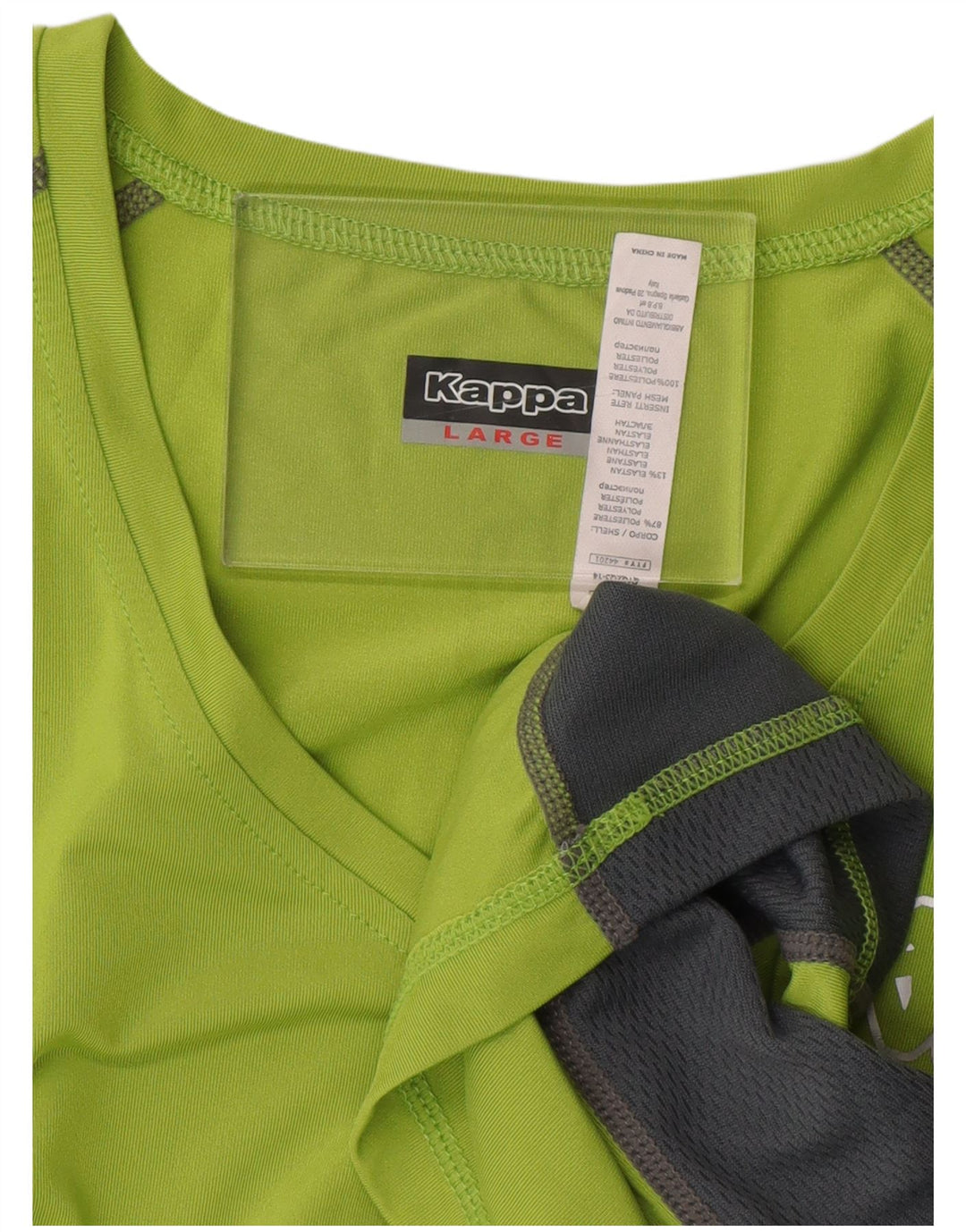 Tricou grafic KAPPA pentru femei Top UK 16, mare, verde, poliester color bloc