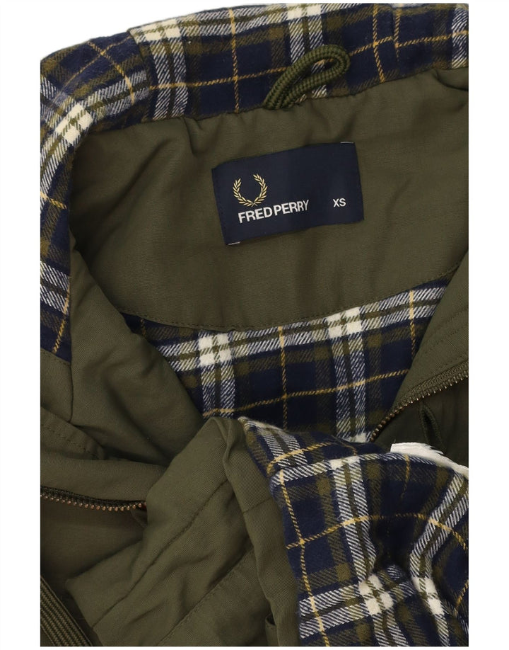 Jachetă parka cu glugă pentru bărbați FRED PERRY UK 34 XS kaki