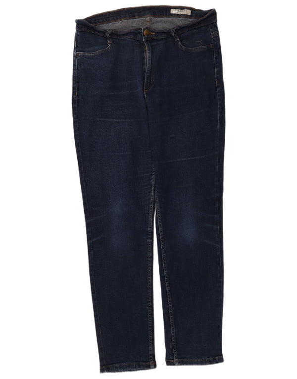 Blugi drepti obișnuiți pentru femei Marks & Spencer UK 16 Large W34 L28 Bleumarin