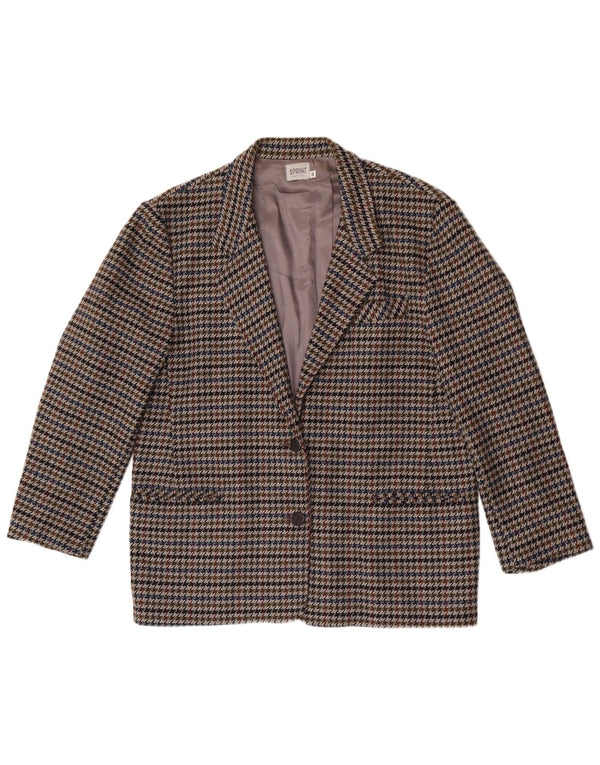 Jachetă vintage pentru femei cu 2 nasturi, IT 48 XL, picior de gală multicolor