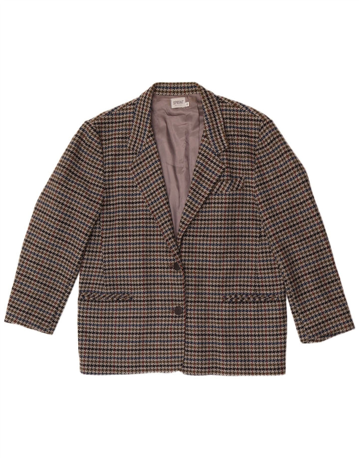 Jachetă vintage pentru femei cu 2 nasturi, IT 48 XL, picior de gală multicolor