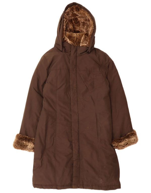 Palton căptușit pentru femei Woolrich UK 16 mare, maro, bumbac