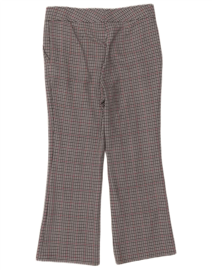 Hugo Boss Pantaloni de costum pentru femei UK 12 Medium L32 L27 Gri Houndstooth