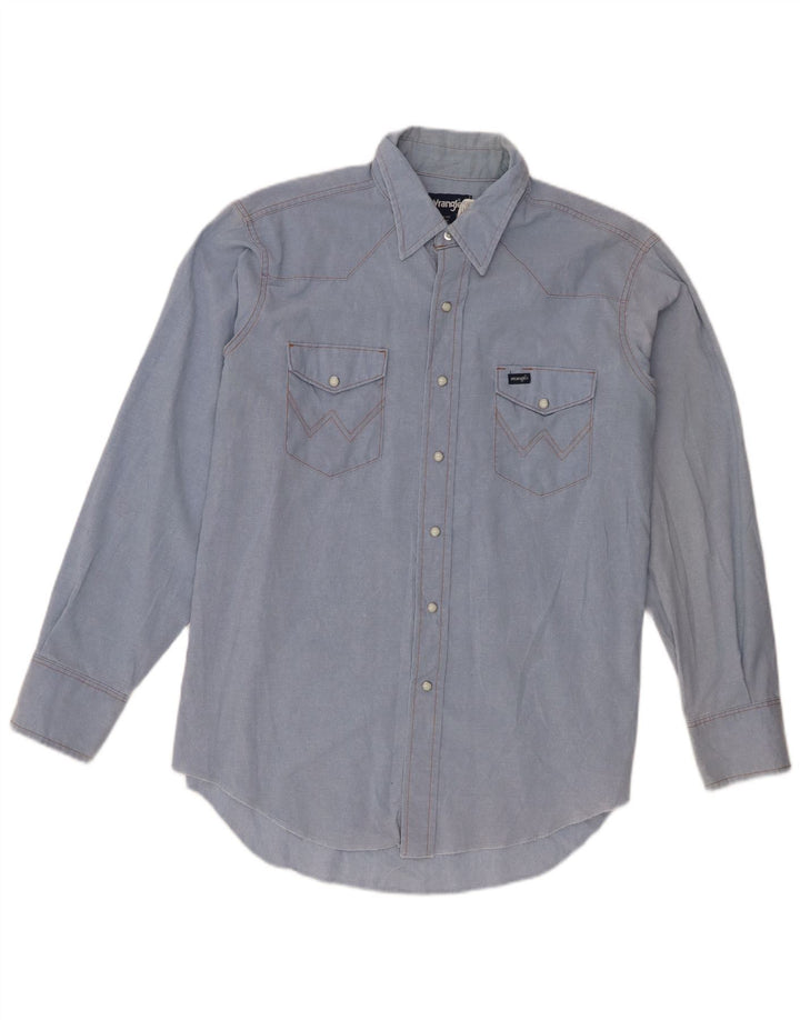 Cămașă Western Regular Fit pentru bărbați Wrangler Mărimea 17 XL Poliester albastru