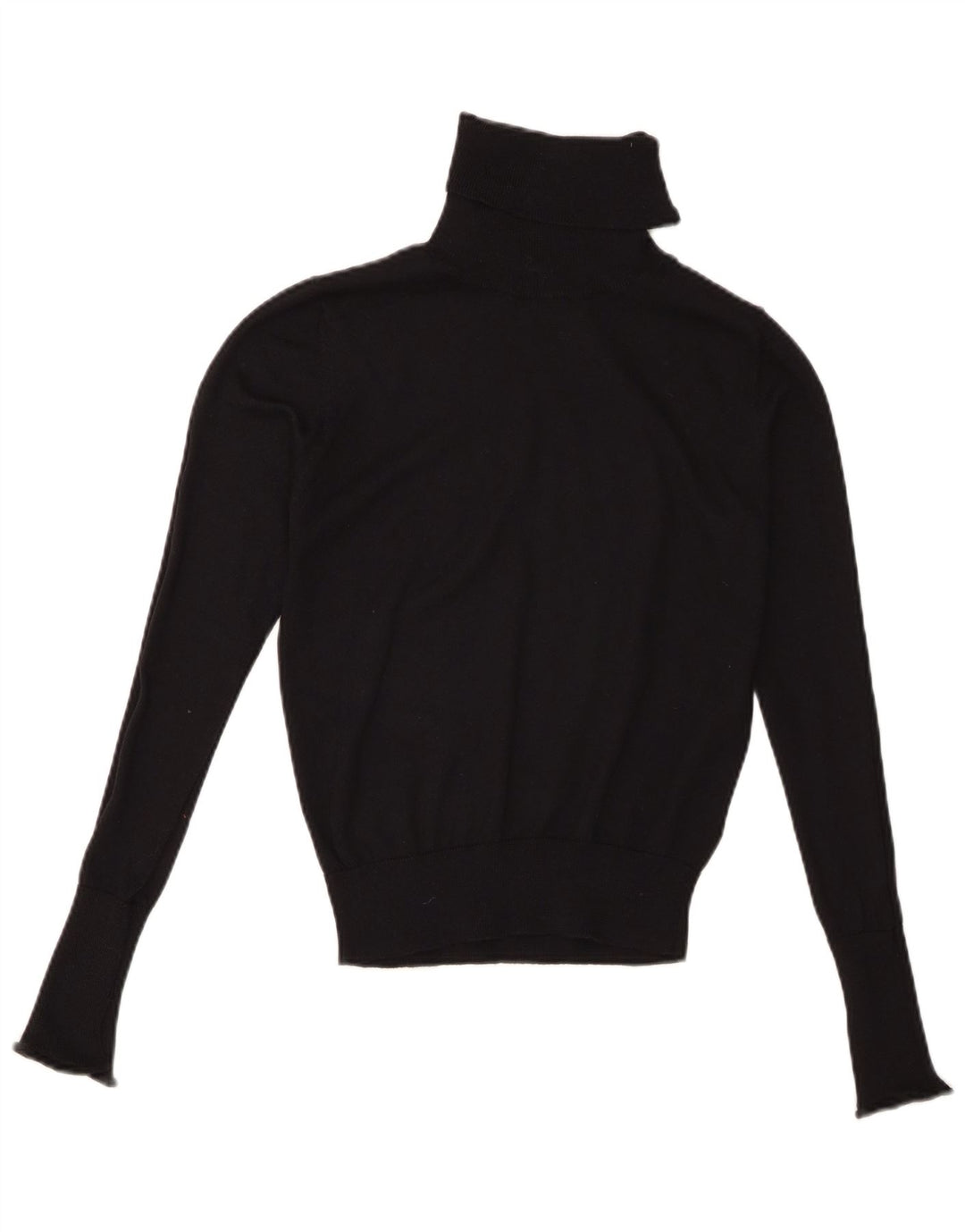 Pulover cu gât rulat Zara pentru femei UK 10 Poliester negru mic