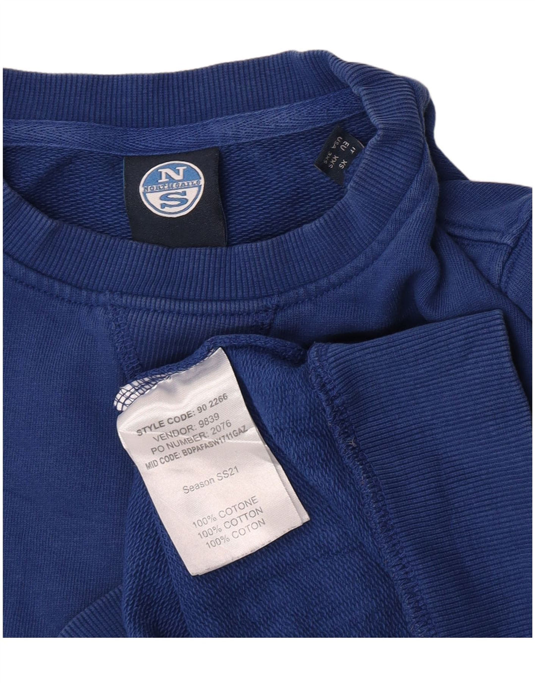 Pulover pentru bărbați North Sails, bumbac albastru 2XS