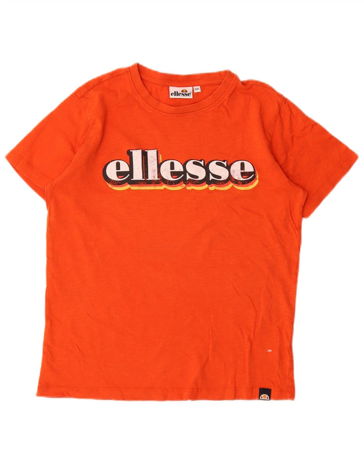 Tricou grafic pentru băieți Ellesse Top 11-12 ani portocaliu