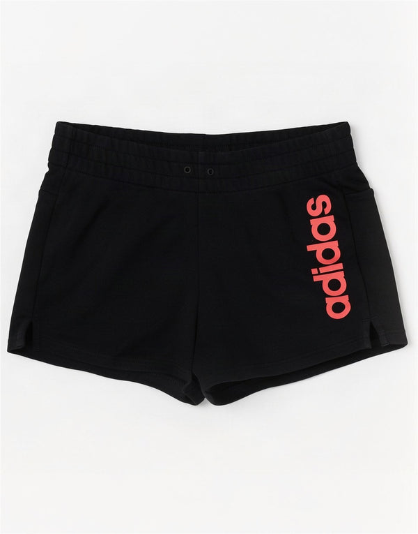 Pantaloni scurți sport grafic Adidas pentru femei UK 8/10 mici, albastru, bumbac