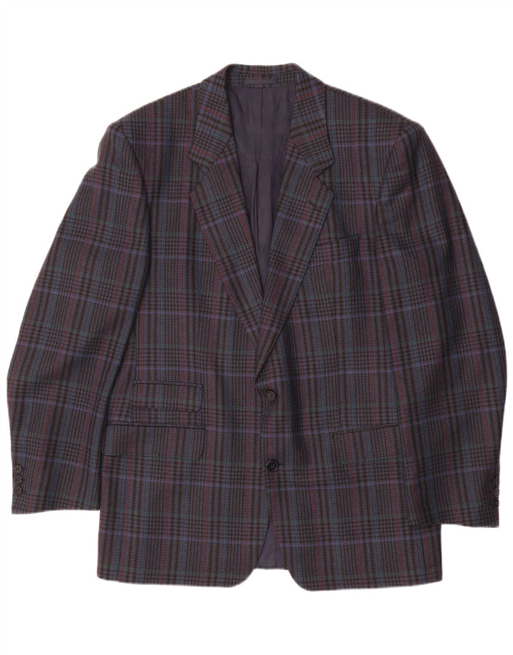 Blazer pentru bărbați HUGO BOSS, cu 2 nasturi, EU 50, mare, bleumarin, picioare de găină