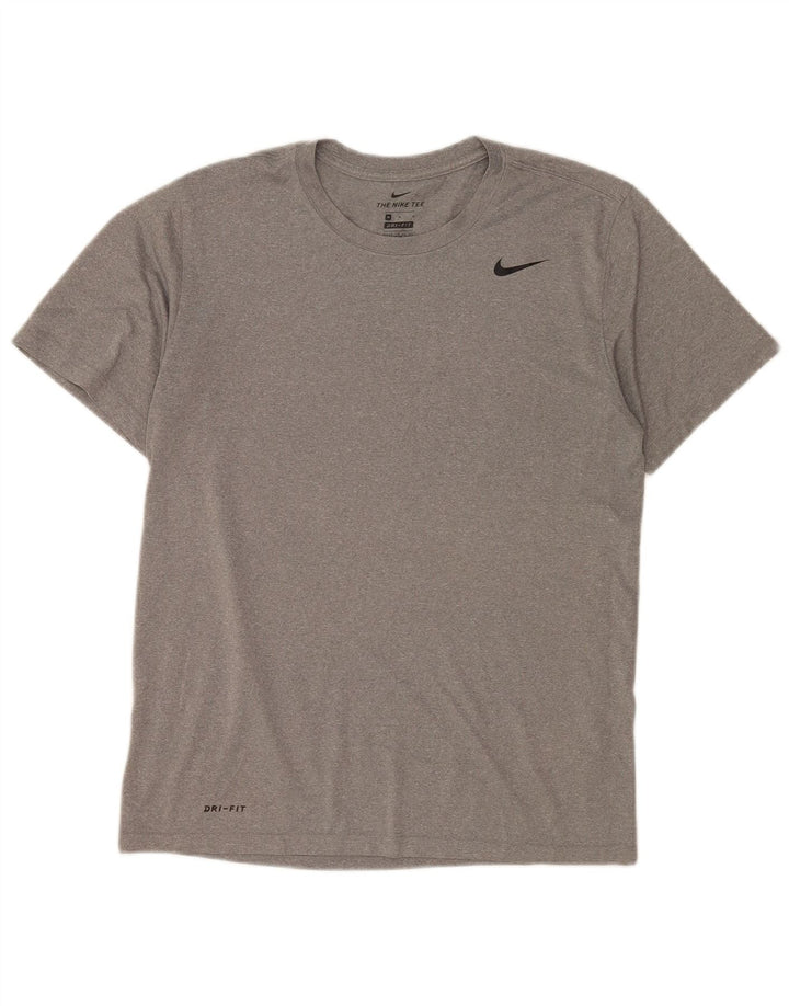 Tricou Nike Dri Fit pentru bărbați Top Medium Gri Poliester