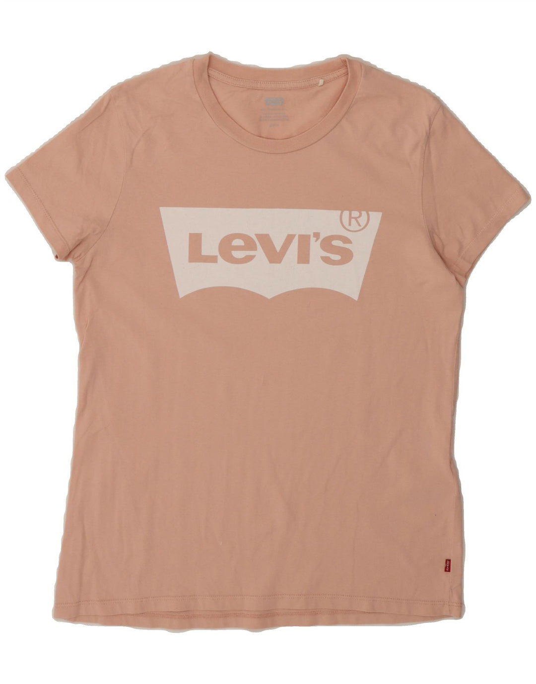 LEVI'S Womens Graphic T-Shirt Top UK 10 Small Pink Vintage Levi's and Second-Hand Levi's from Messina Hembry 