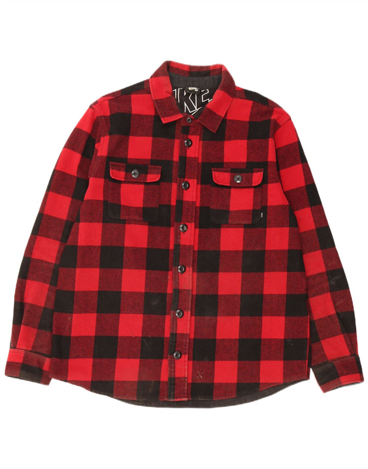 Cămașă de flanel pentru bărbați Nike Lumberjack XL, lână roșie vichy