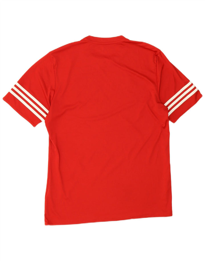 Tricou Adidas Climalite pentru bărbați Top mare poliester roșu