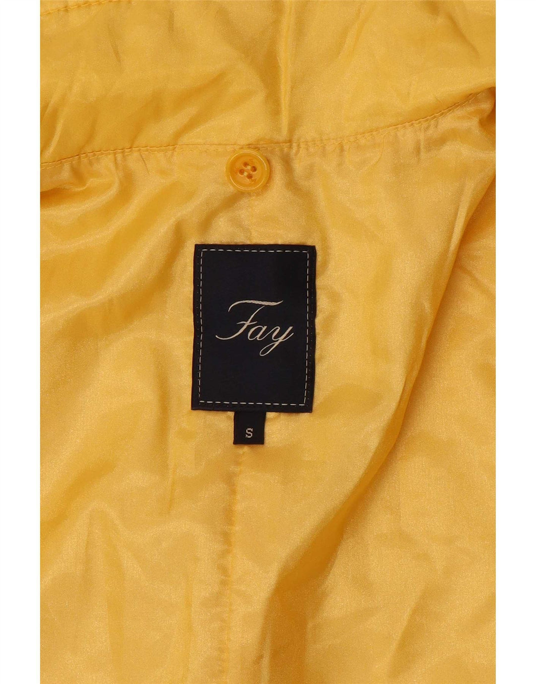 Fay Womens Padded Gilet UK 10 Small Yellow