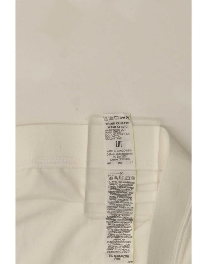Leggings Capri pentru femei Marks & Spencer UK 16, mare, alb, bumbac