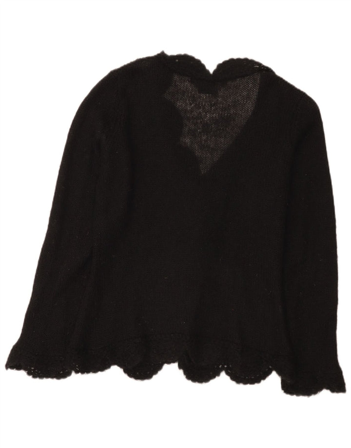 Pulover cardigan pentru femei Laura Ashley UK 14 mare negru