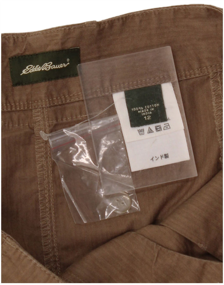 EDDIE BAUER Fustă A-Line pentru femei US 12 Large W32 Brown Bumbac