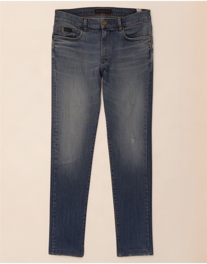 Trussardi blugi bărbați slim W32 L30 bumbac albastru