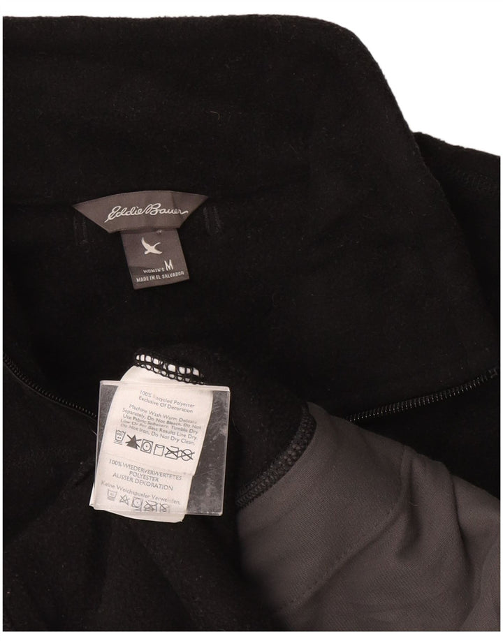 EDDIE BAUER Gilet cu lână pentru femei UK 12 Poliester mediu negru