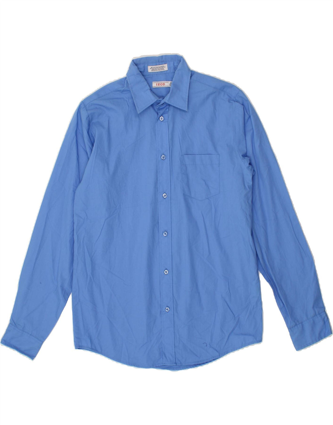 IZOD Boys Shirt 15-16 Years Blue Cotton Vintage Izod and Second-Hand Izod from Messina Hembry 
