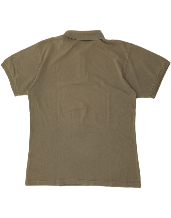 Boggi Mens Polo Shirt XL Khaki Cotton