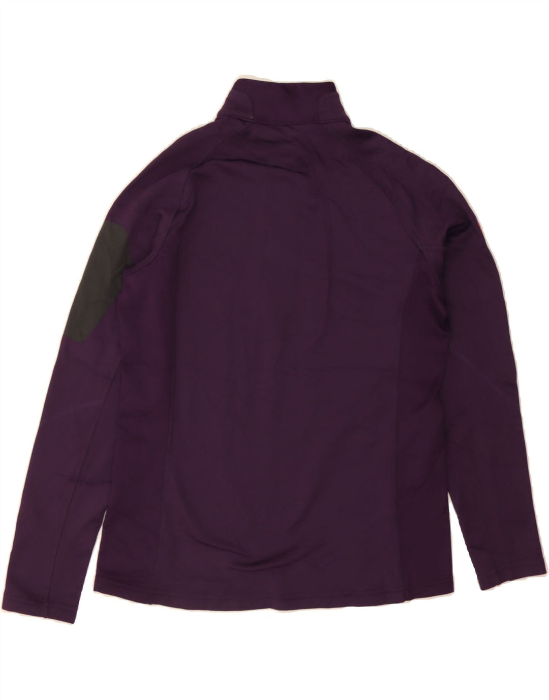 EDDIE BAUER Womens Zip Neck Sweatshirt Jumper UK 14 Medium Purple Vintage Eddie Bauer and Second-Hand Eddie Bauer from Messina Hembry 