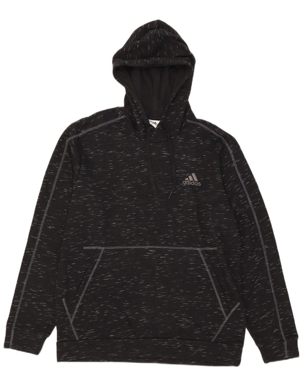 Pulover adidas pentru bărbați, mare, negru, bumbac cu pete