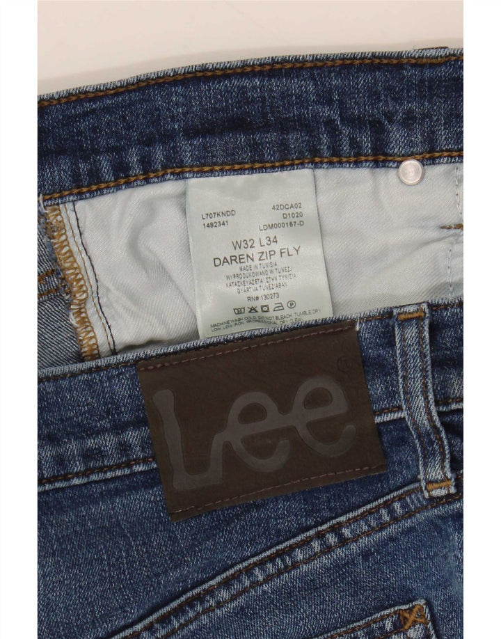Blugi Lee pentru bărbați Daren Zip Fly Slim W32 L29 Bumbac albastru