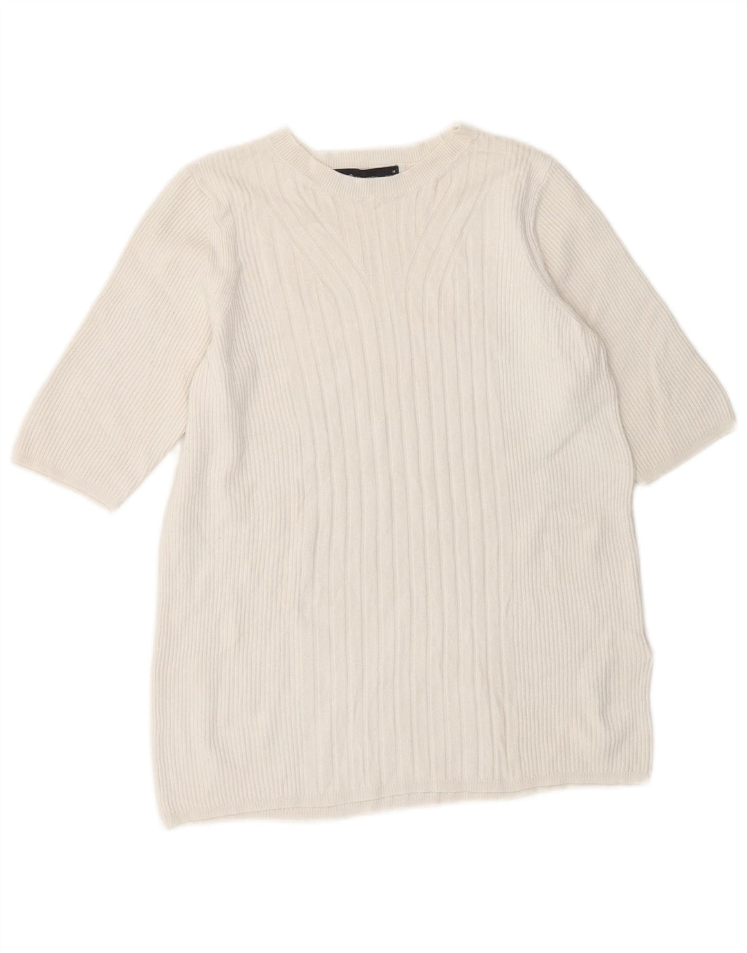 Pulover pentru femei Marks & Spencer cu gâtul cu barca UK 14 Medium White