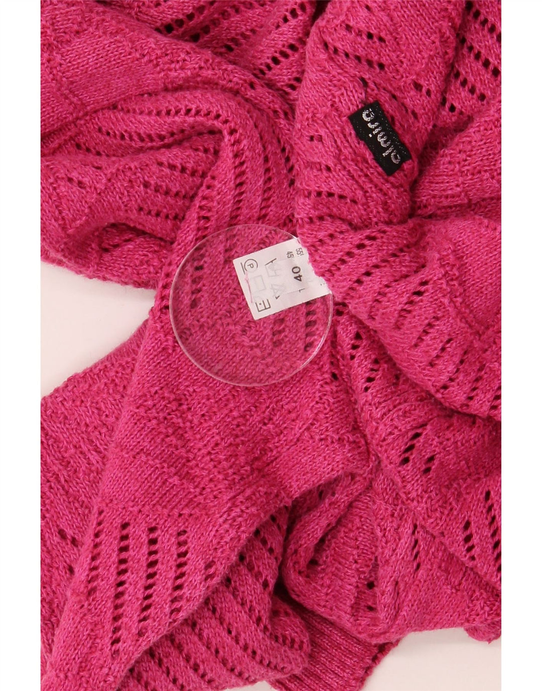 Pulover de damă Almira cu decolteu triplu supradimensionat IT 40 Bumbac roz mic