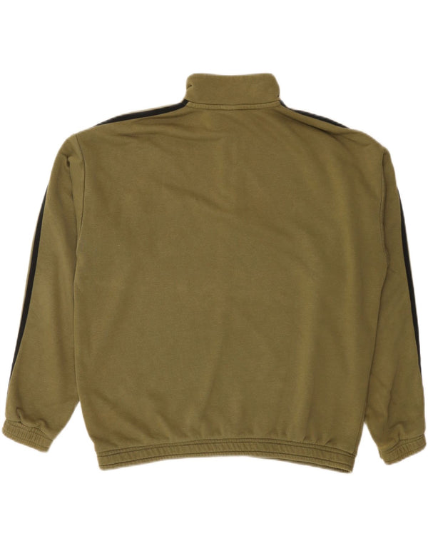 Pulover Adidas pentru femei, supradimensionat, cu fermoar, cu gât, UK 12 Medium Khaki