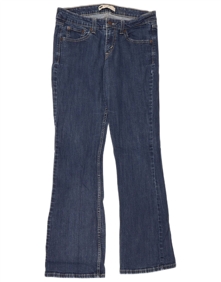 Blugi Levi's 518 Super Low Bootcut pentru femei US 9 Medium W30 L31 Bumbac albastru