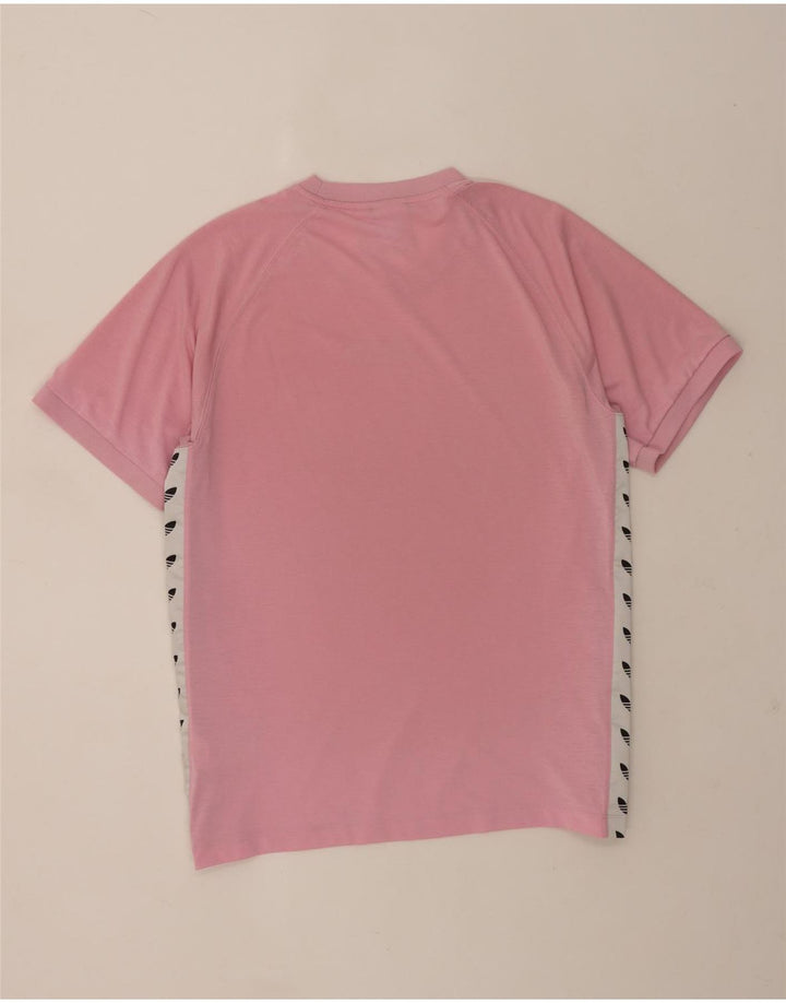 Tricou grafic Adidas pentru bărbați Top mare roz din poliester color bloc