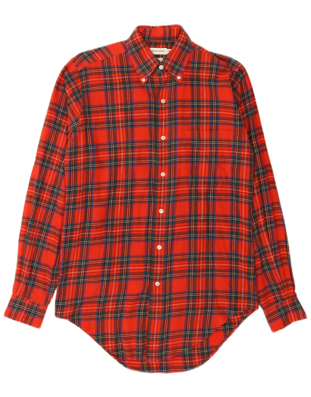 Camasa Barbati Alberto Aspesi Flanel XS Red Check Bumbac