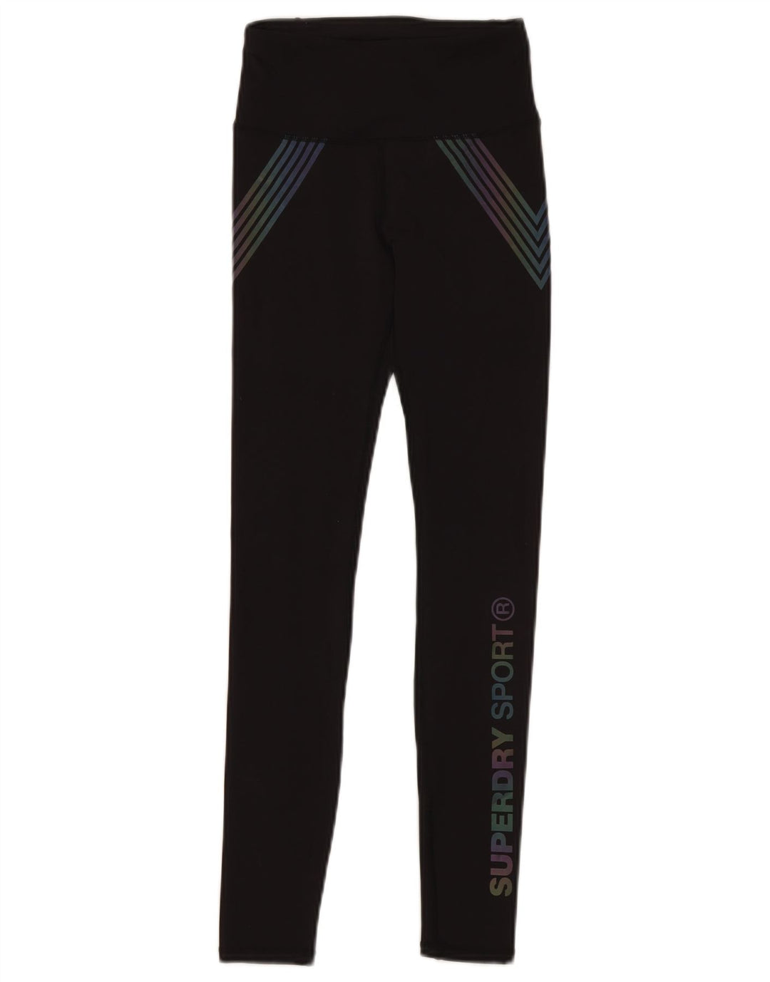 Leggings cu grafică pentru femei SUPERDRY UK 6 Poliester negru mic