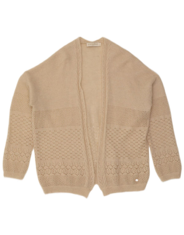 Pulover cardigan deschis pentru femei vintage UK 16 mare bej