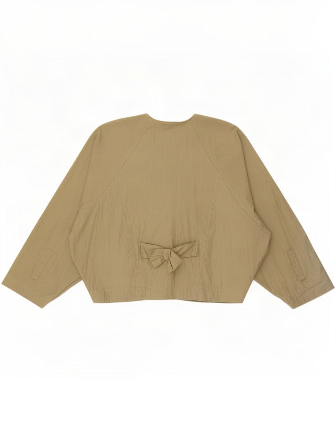 Jachetă vintage pentru femei Batwing cu 2 nasturi, bumbac verde mediu UK 14